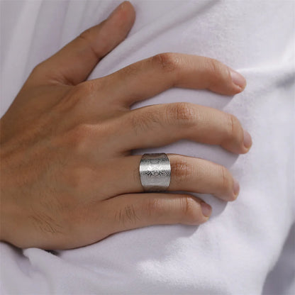 Bague Pentagramme Wicca – Amulette Géométrie Sacrée