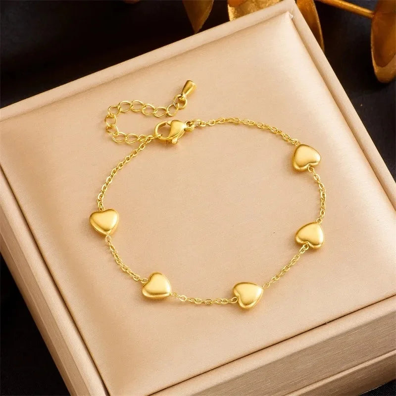 Bracelets chic avec pendentif– Acier Titane