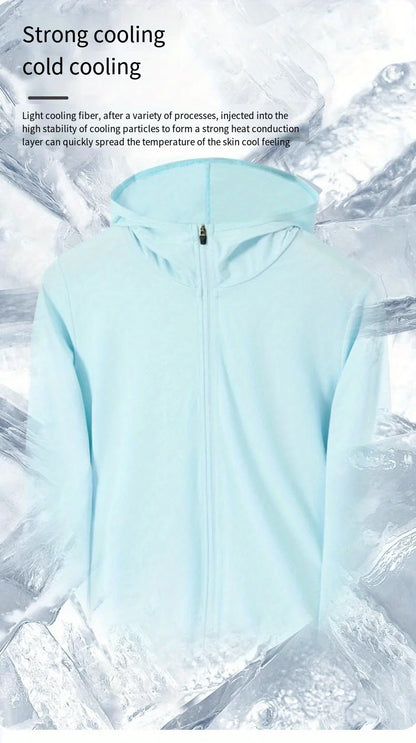 Veste UV Femme Ice Silk UPF 50+ – Légère, Zippée & Respirante