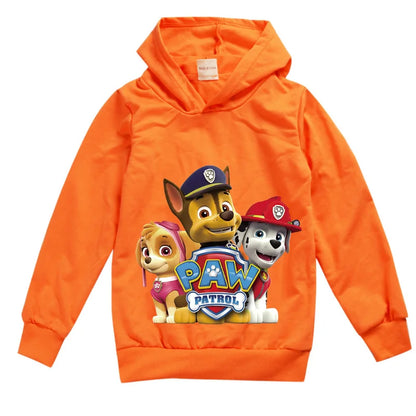 Sweat à capuche à manches longues PAW Patrol pour enfants, vêtements pour enfants