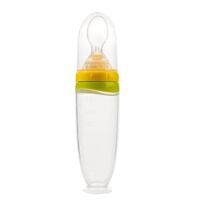 Cuillère Silicone Bébé 120ml – Alimentation Facile & Sécurisée