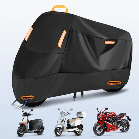 Housse Moto Imperméable 210D – Protection Pluie, Soleil & Poussière