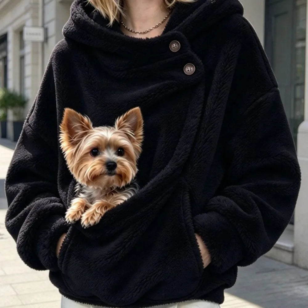 Sweat Kangourou à Poche pour Chat&Chien – Hoodie à Capuche