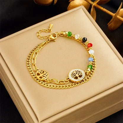 Bracelets chic avec pendentif– Acier Titane