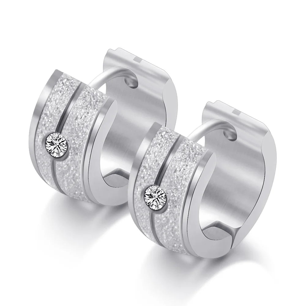 Boucles d’Oreilles Créoles Dorées Femme – Acier Inoxydable
