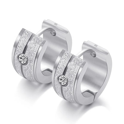 Boucles d’Oreilles Créoles Dorées Femme – Acier Inoxydable
