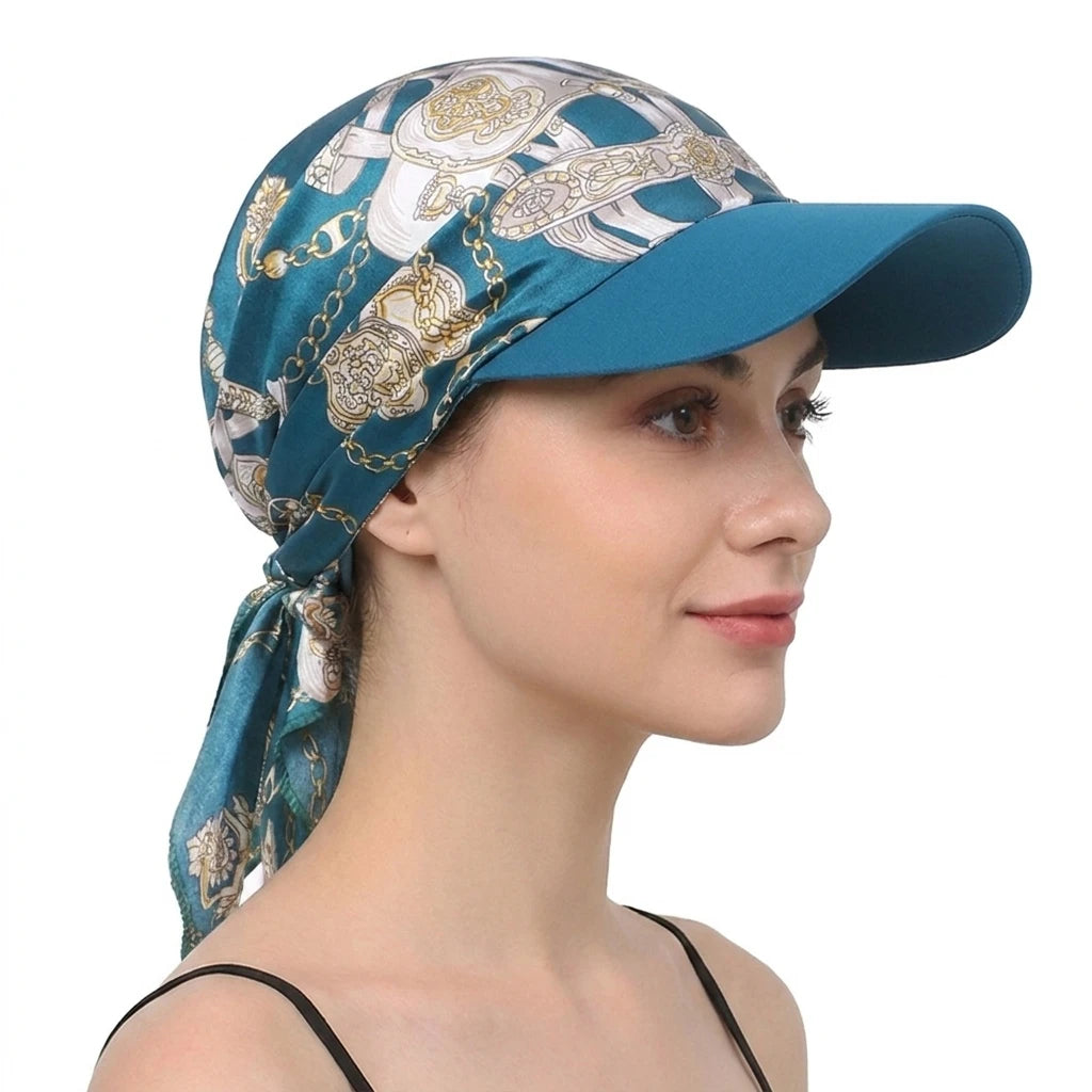 Casquette Foulard Femme Imprimée – Satinée, Légère & Respirante