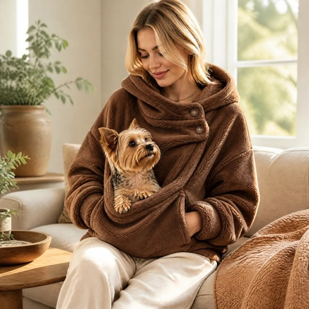 Sweat Kangourou à Poche pour Chat&Chien – Hoodie à Capuche