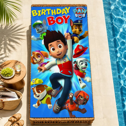 Serviette Enfant Motif Chien Dessin Paw Patrol – Plage, Bain & Piscine