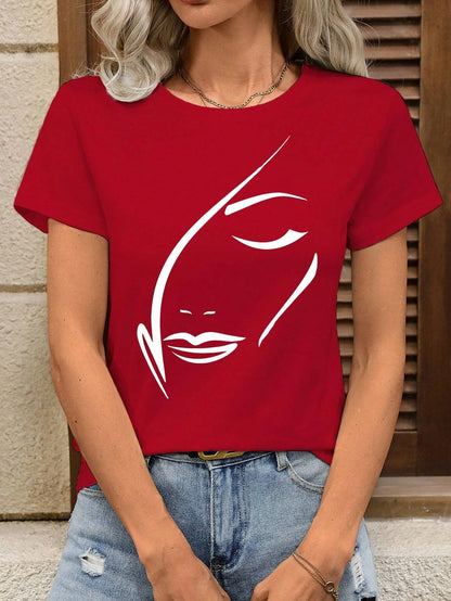 T-Shirt Femme Y2K Imprimé Aesthetic – Style Tendance
