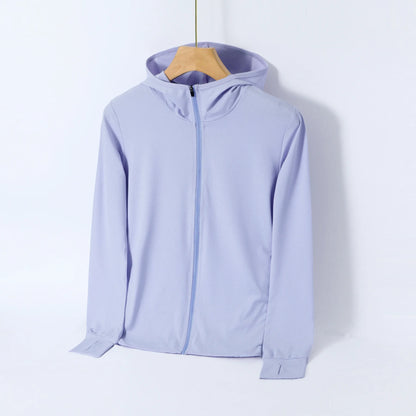 Veste UV Femme Ice Silk UPF 50+ – Légère, Zippée & Respirante