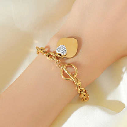 Bracelet Femme Étoiles & Lune – Plaqué Or