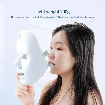 Masque LED Visage 7 Couleurs,Photonique, Rechargeable