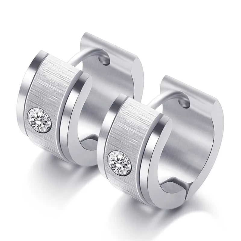Boucles d’Oreilles Créoles Dorées Femme – Acier Inoxydable