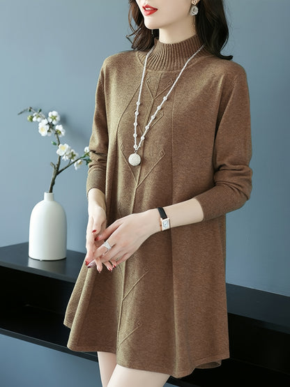 Pull col montant femme 🧶 – Maille chic hiver automne GTIJARA