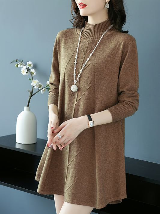 Pull col montant femme 🧶 – Maille chic hiver automne GTIJARA