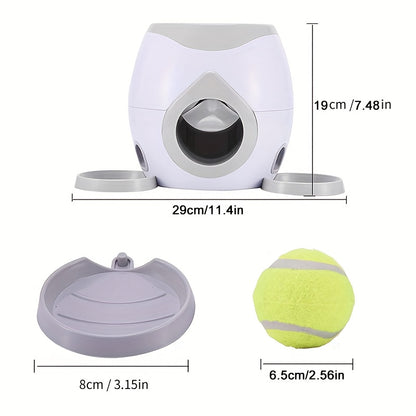 Lanceur de balle interactif & distributeur de friandises pour chiens