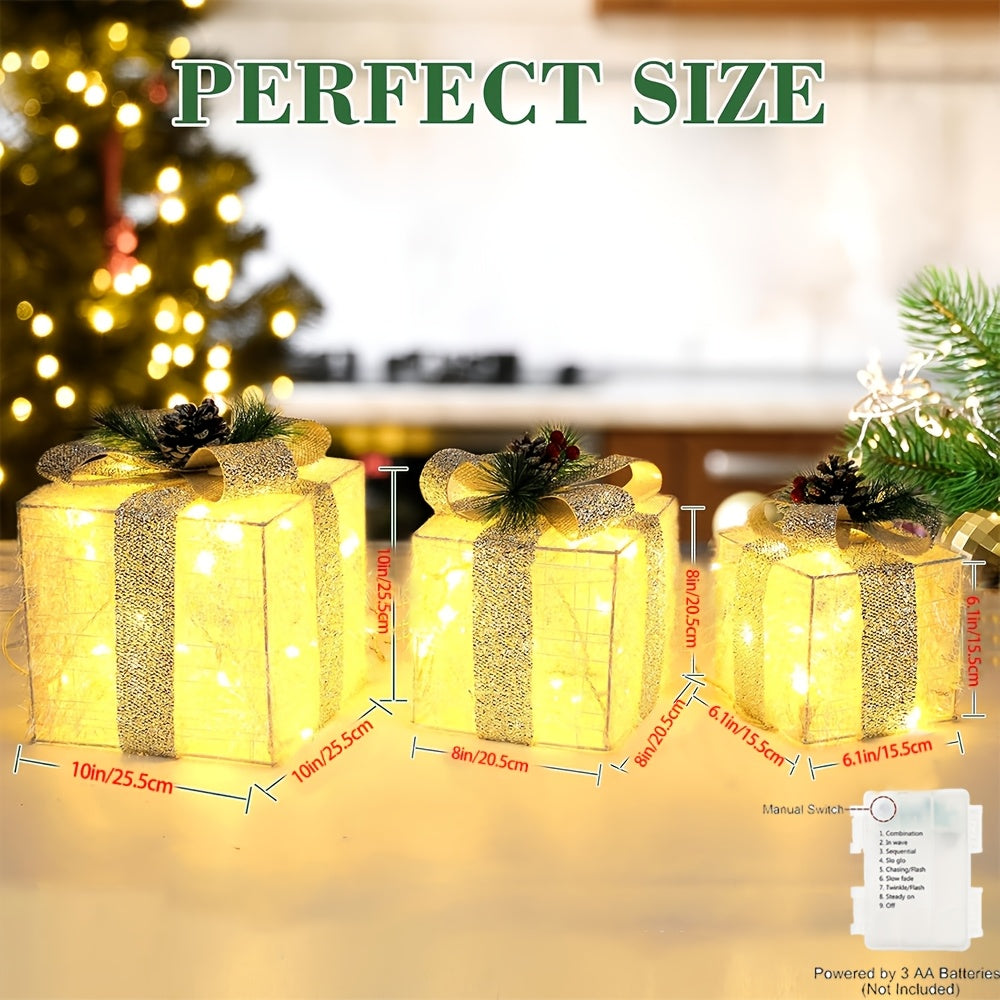 Coffrets lumineux 3-en-1 🎄 LED multicolores & blanc chaud