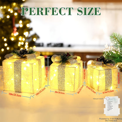 Coffrets lumineux 3-en-1 🎄 LED multicolores & blanc chaud