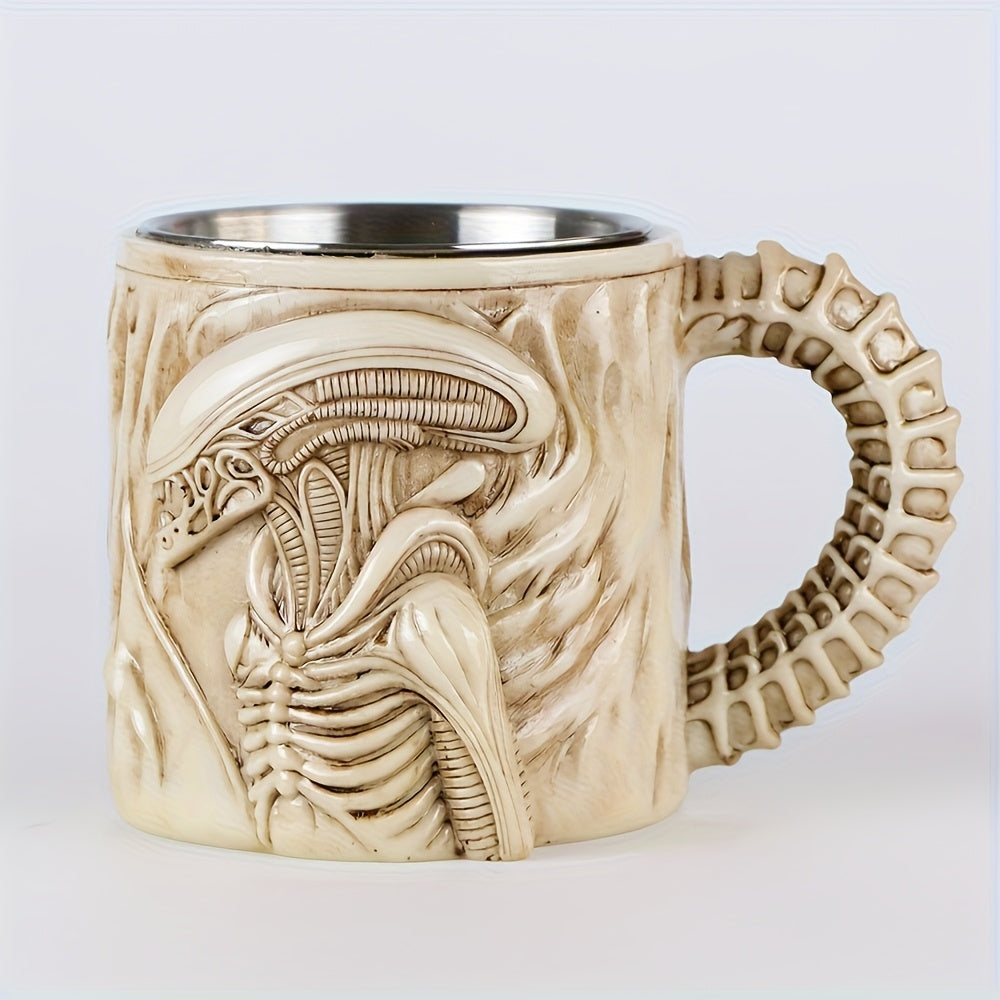 Mug Alien Xenomorph 👽 – Tasse 3D inox & résine futuriste