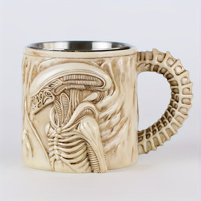 Mug Alien Xenomorph 👽 – Tasse 3D inox & résine futuriste