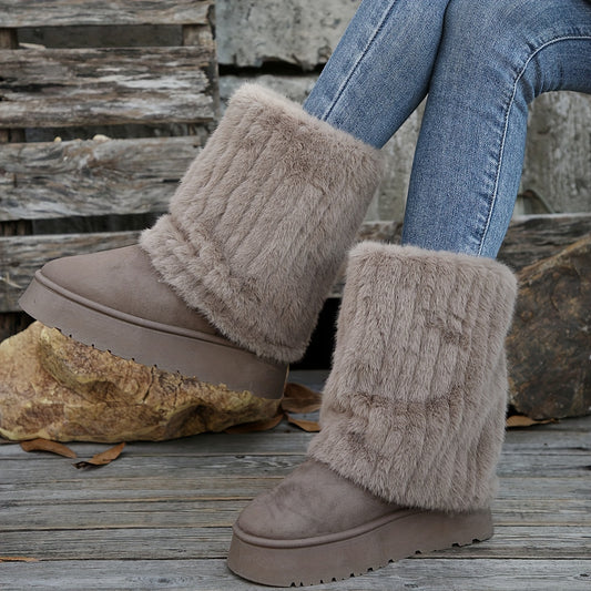 Bottes hiver femme grande taille – Chaudes, confortables & antidérapantes