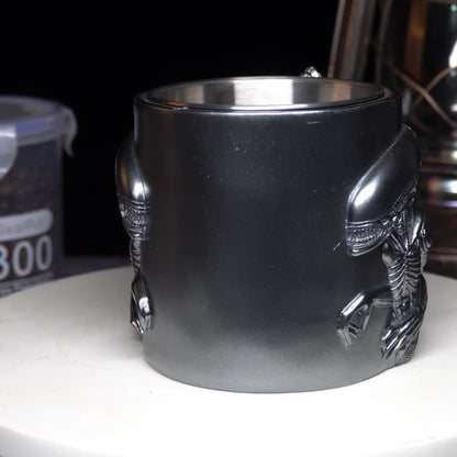 Mug Alien Xenomorph 3D 🛸 – Tasse inox unique pour fans Sci-Fi GTIJARA