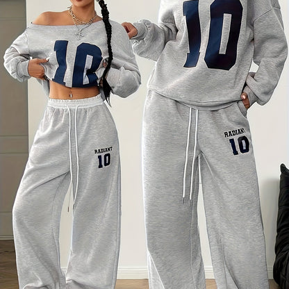 Ensemble Femme 2 Pièces Casual – Sweat & Pantalon Jogger Épais