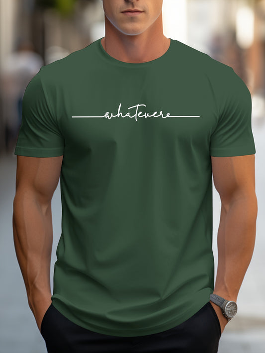 T-shirt Homme Été "Whatever" – Confortable & Stylé