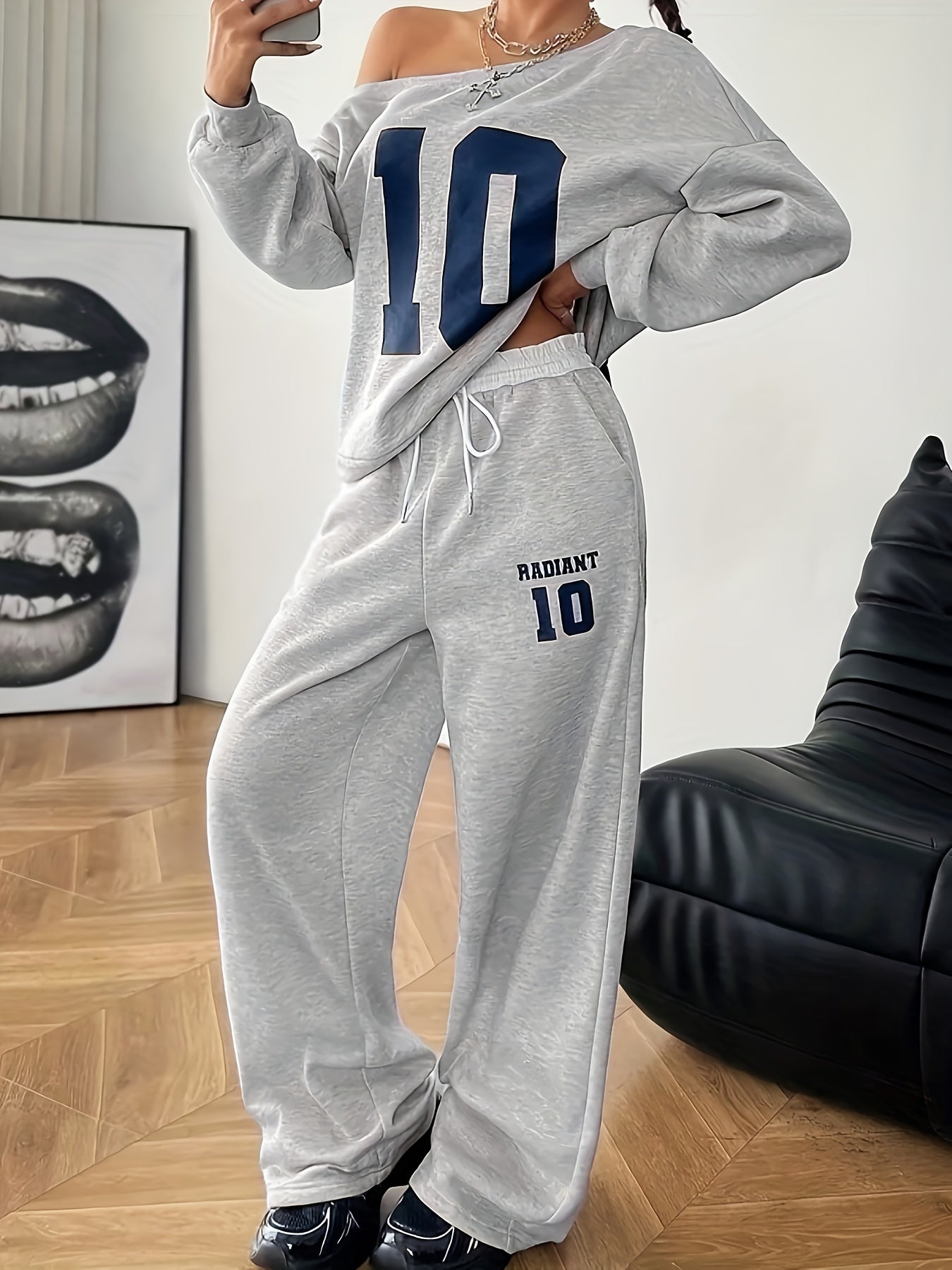 Ensemble Femme 2 Pièces Casual – Sweat & Pantalon Jogger Épais