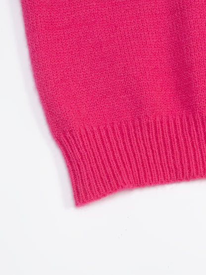 Pull élégante femme – épaules nues & col fausse fourrure