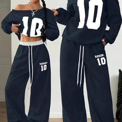 Ensemble Femme 2 Pièces Casual – Sweat & Pantalon Jogger Épais