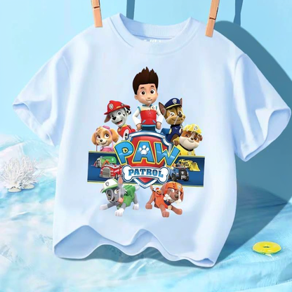 T-shirt Enfant Paw Patrol  – Manches Courtes Coton Été