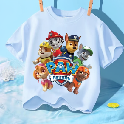 T-shirt Enfant Paw Patrol  – Manches Courtes Coton Été