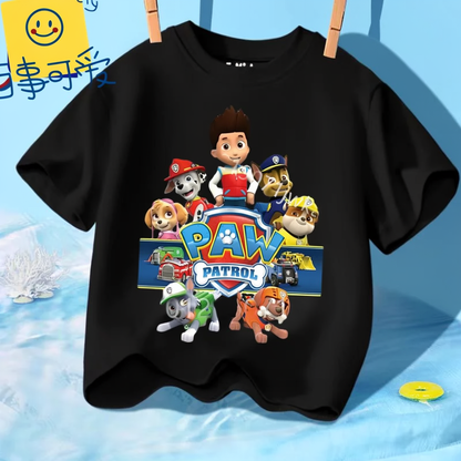 T-shirt Enfant Paw Patrol  – Manches Courtes Coton Été