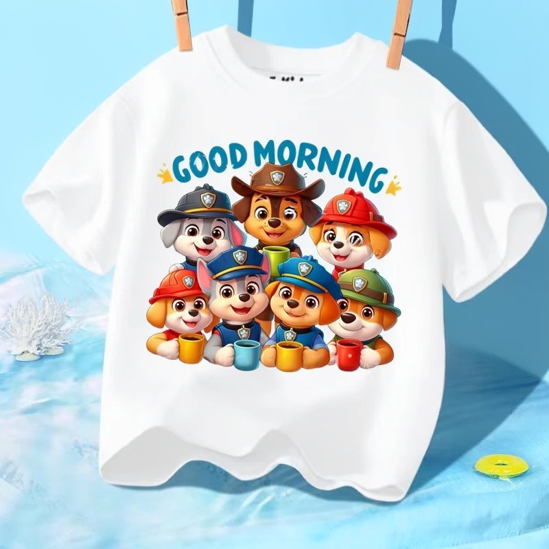 T-shirt Enfant Paw Patrol  – Manches Courtes Coton Été