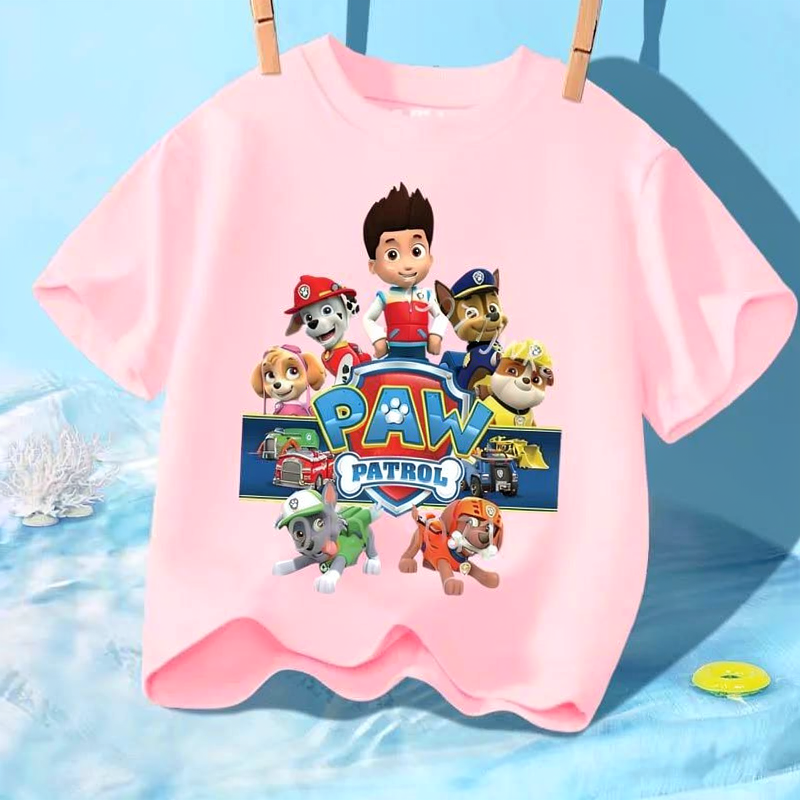 T-shirt Enfant Paw Patrol  – Manches Courtes Coton Été