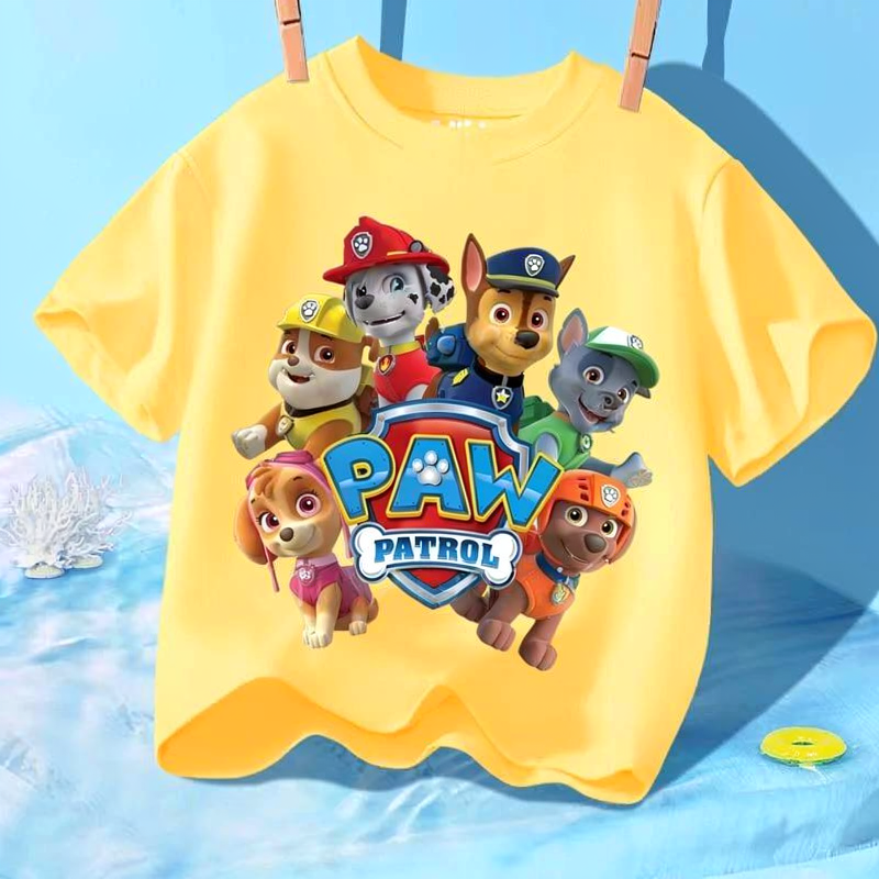 T-shirt Enfant Paw Patrol  – Manches Courtes Coton Été