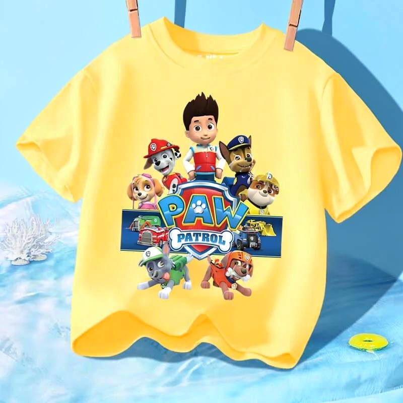 T-shirt Enfant Paw Patrol  – Manches Courtes Coton Été