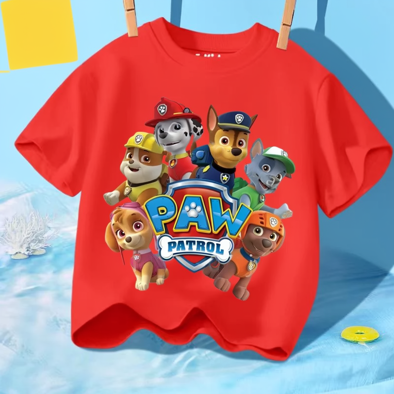 T-shirt Enfant Paw Patrol  – Manches Courtes Coton Été