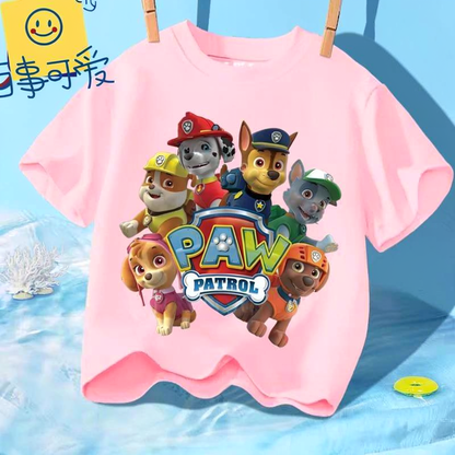 T-shirt Enfant Paw Patrol  – Manches Courtes Coton Été