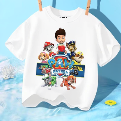 T-shirt Enfant Paw Patrol  – Manches Courtes Coton Été