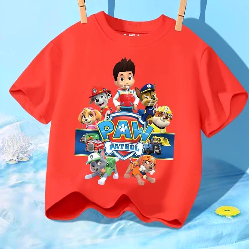 T-shirt Enfant Paw Patrol  – Manches Courtes Coton Été