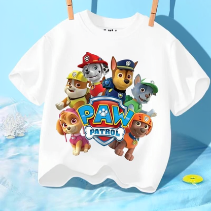 T-shirt Enfant Paw Patrol  – Manches Courtes Coton Été