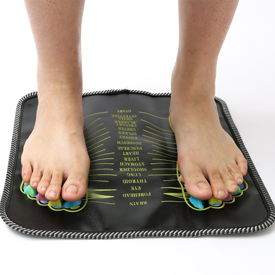 Tapis de Massage pour les pieds, améliore la Circulation sanguine, soulage les douleurs, stimule les points d'acupuncture, élimine la Fatigue musculaire