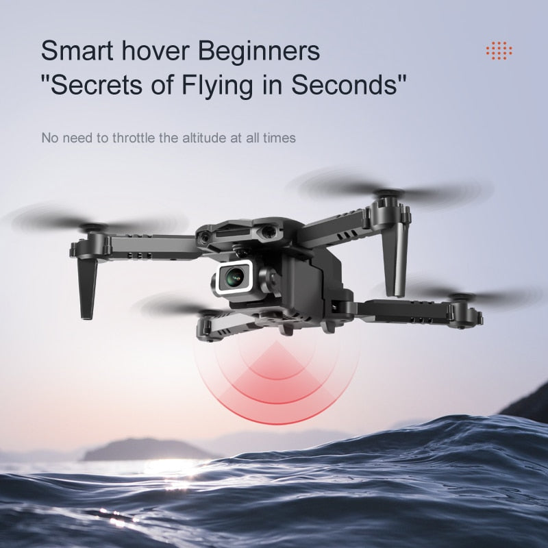 Mini Drone S128 avec caméra HD double 4K, triple face pour éviter les obstacles, pression de l'air, hauteur fixe