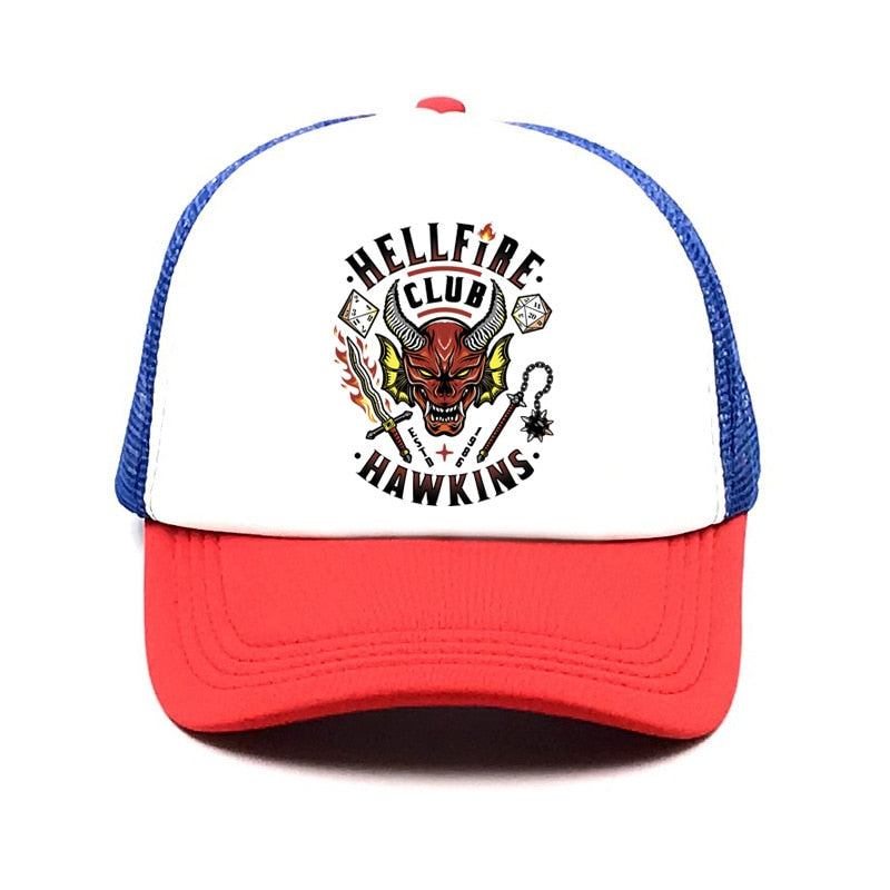 Stranger Things 3 Dustin Casquette New Retro Mesh Trucker Cosplay Camp Know Where gorra graciosa ajustable pour enfants et adultes