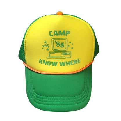 Stranger Things 3 Dustin Casquette New Retro Mesh Trucker Cosplay Camp Know Where gorra graciosa ajustable pour enfants et adultes